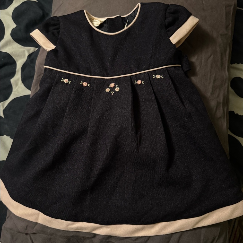 Charming Black and Pink Kids Dress